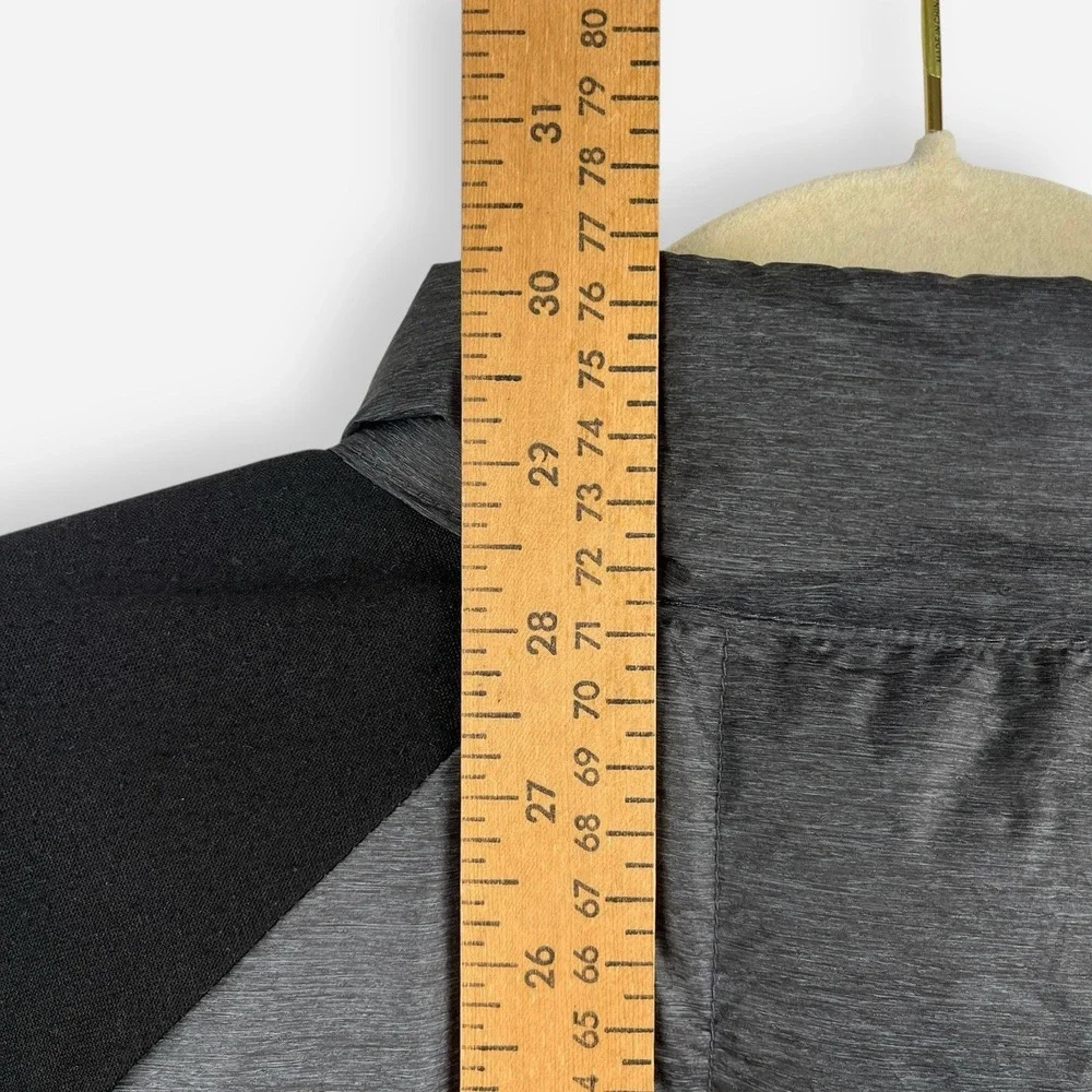 32 Degrees Weatherproof Puffer Jacket Coat Womens XXL Gray Black‎ Down Mock Neck